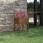 Voir la diapositive 1 : VIDAXL Jardiniere d'exterieur Marron miel 50x50x70 cm Pin massif