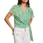 MORGAN Blouse /Blanche Femme  organ DRICHIE. Coloris disponibles : Vert