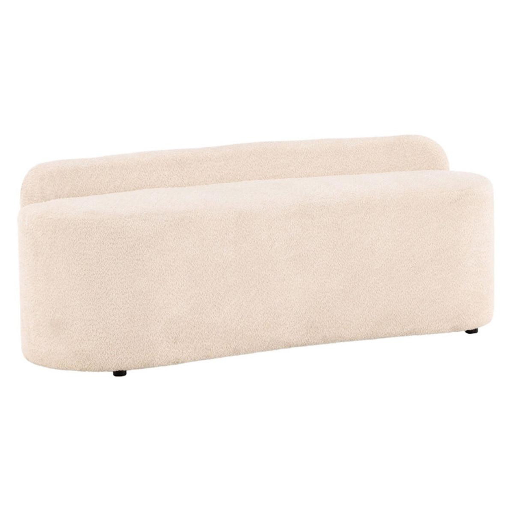 Paris Prix Canapé 2 places bouclette  pocatello  160cm blanc