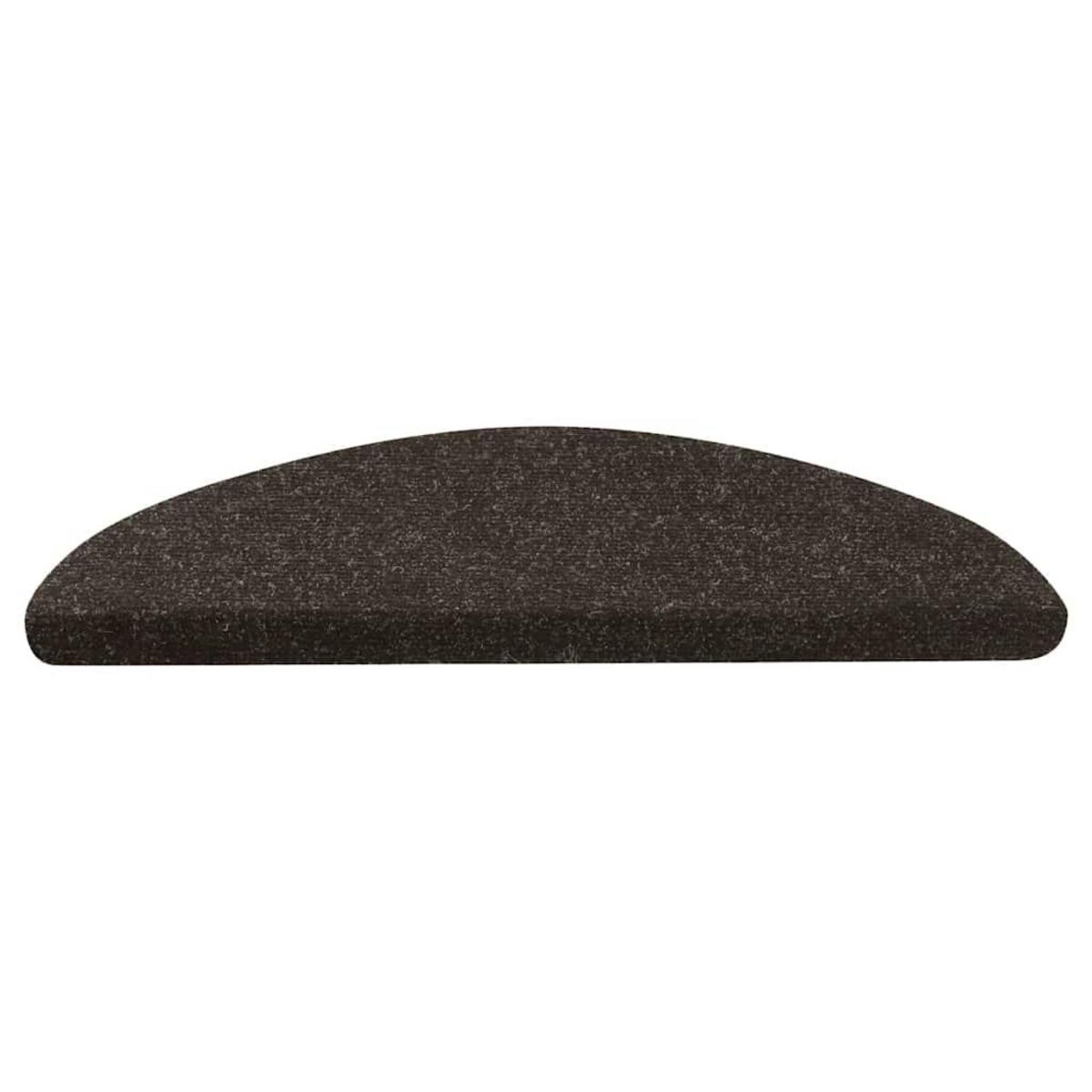 VIDAXL Tapis d'escalier auto-adhesifs 30 pcs anthracite 56x17x3 cm