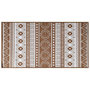 Voir la diapositive 3 : VIDAXL Tapis d'exterieur marron et blanc 80x150 cm design reversible