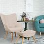 Voir la diapositive 5 : Paris Prix Fauteuil & Pouf Scandinave  Orle  98cm Beige