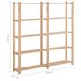 Voir la diapositive 6 : VIDAXL Etagere de stockage 5 niveaux 170x28,5x170cm Bois de pin massif