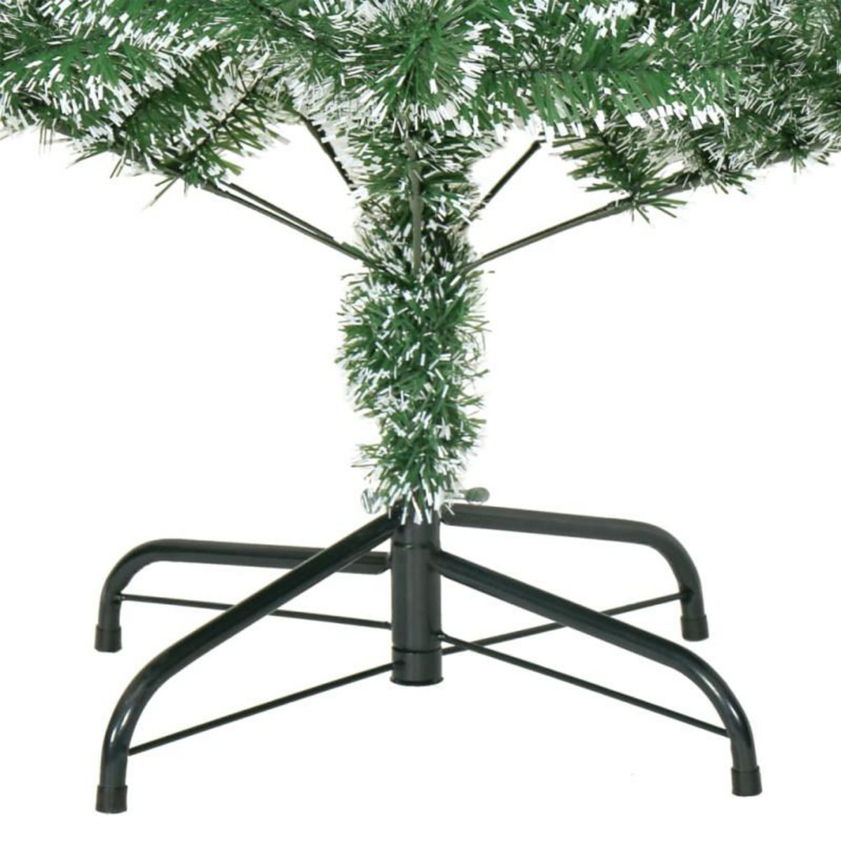 VIDAXL Sapin de Noël artificiel avec neige floquée vert 210 cm