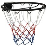 VIDAXL Cerceau de basket Noir 45 cm Acier