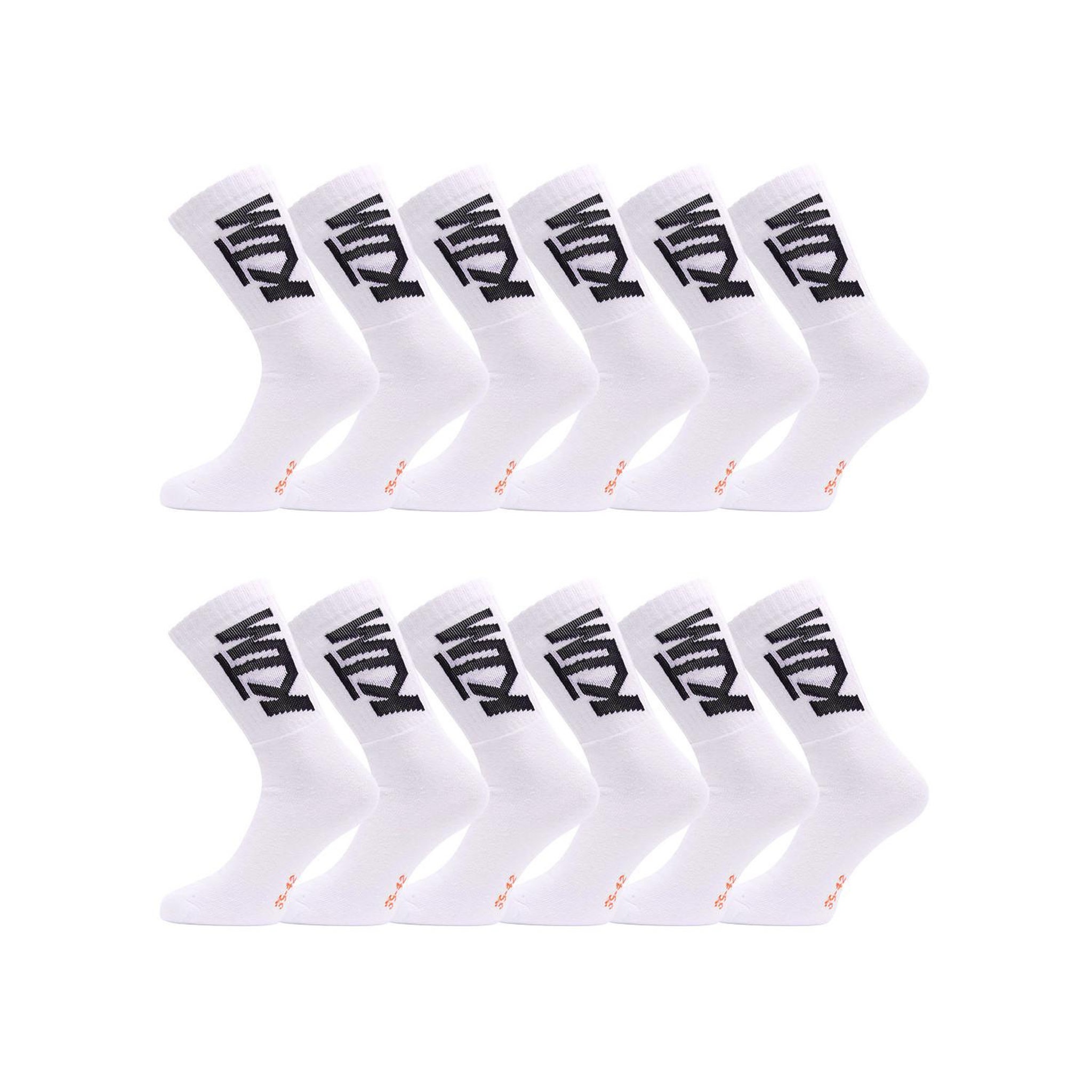 KTM Lot de 12 paires de tennis homme. Coloris disponibles : Blanc