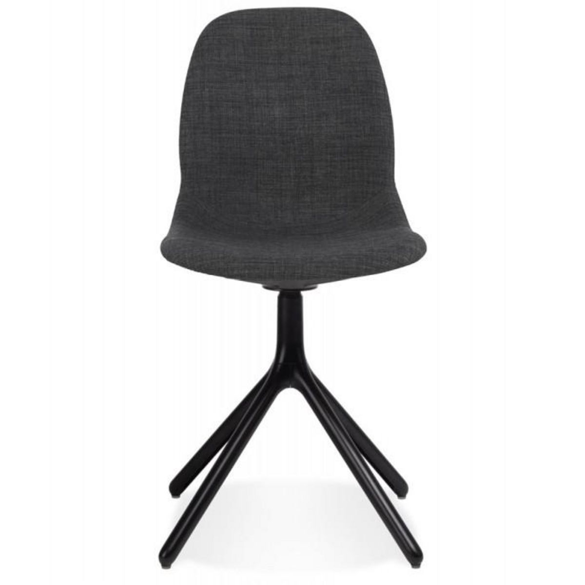 Paris Prix Chaise Design en Tissu  Lora  82cm Gris Foncé