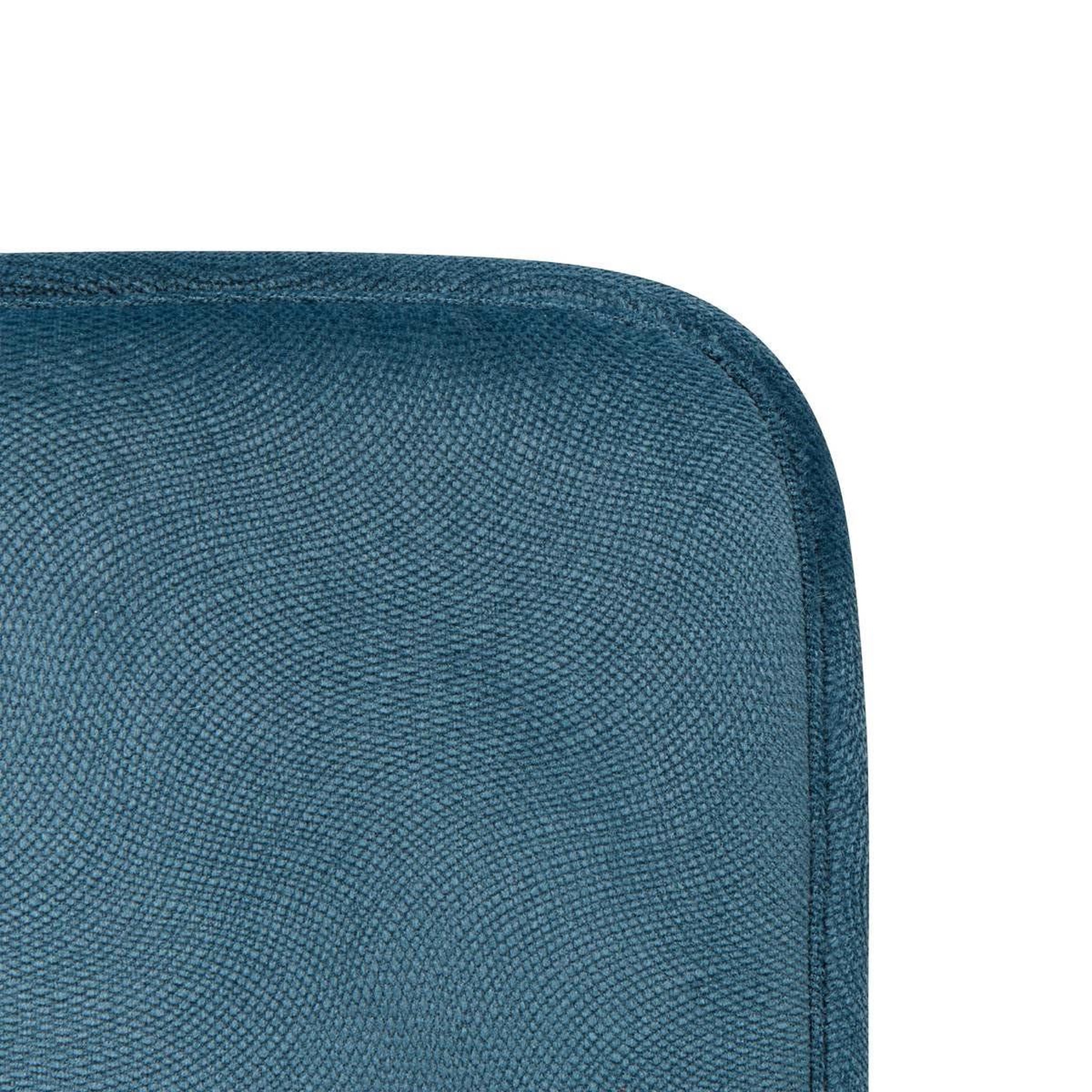 Voir la diapositive 2 : ATMOSPHERA Galette de Chaise Uni  Lilou  38x38 cm Bleu Canard