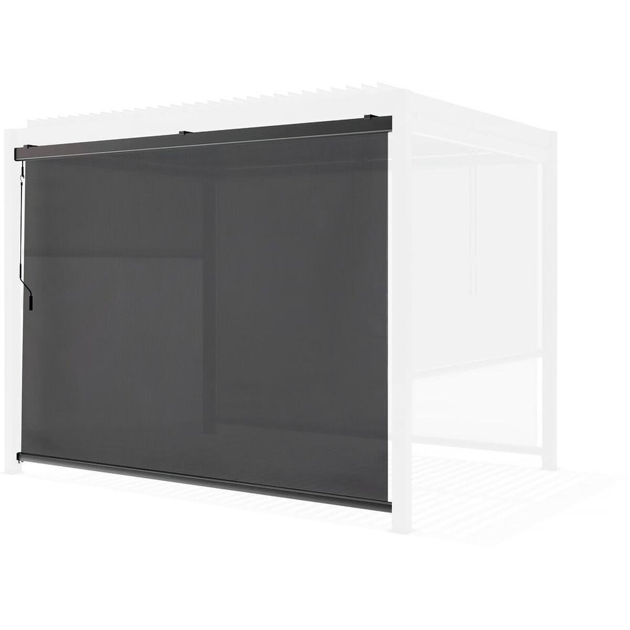 Habitat et Jardin Store pergola bioclimatique - 277 x 208 cm - gris anthracite