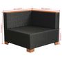 Voir la diapositive 6 : VIDAXL Salon de jardin 10 pcs avec coussins Resine tressee Noir