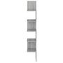 Voir la diapositive 3 : VIDAXL Etagere angle murale Sonoma gris 20x20x127,5 cm Bois ingenierie