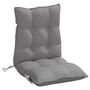 Voir la diapositive 5 : VIDAXL Coussins de chaise a dossier bas lot de 4 gris tissu oxford