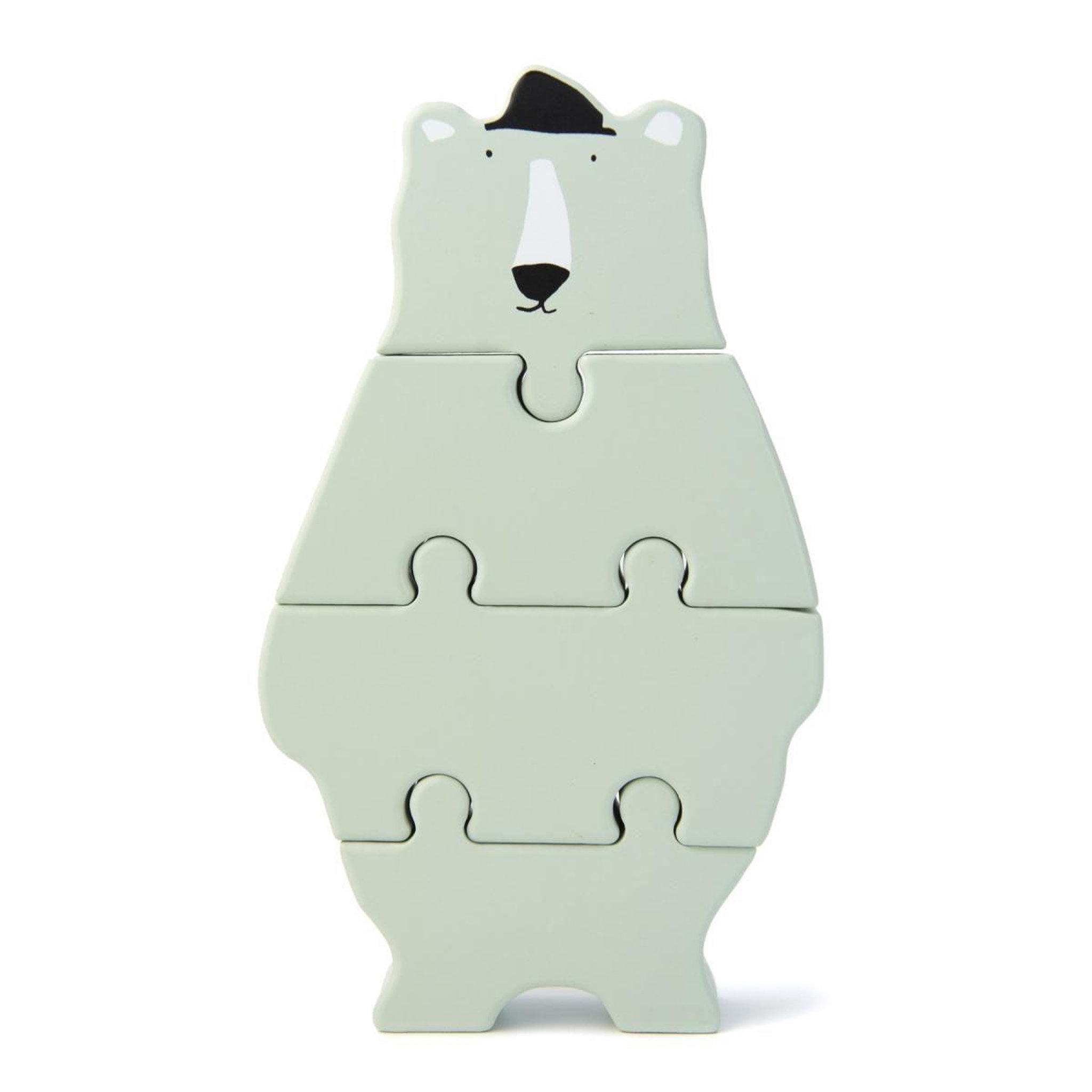 Trixie Puzzle formes animaux en bois - mr polar bear