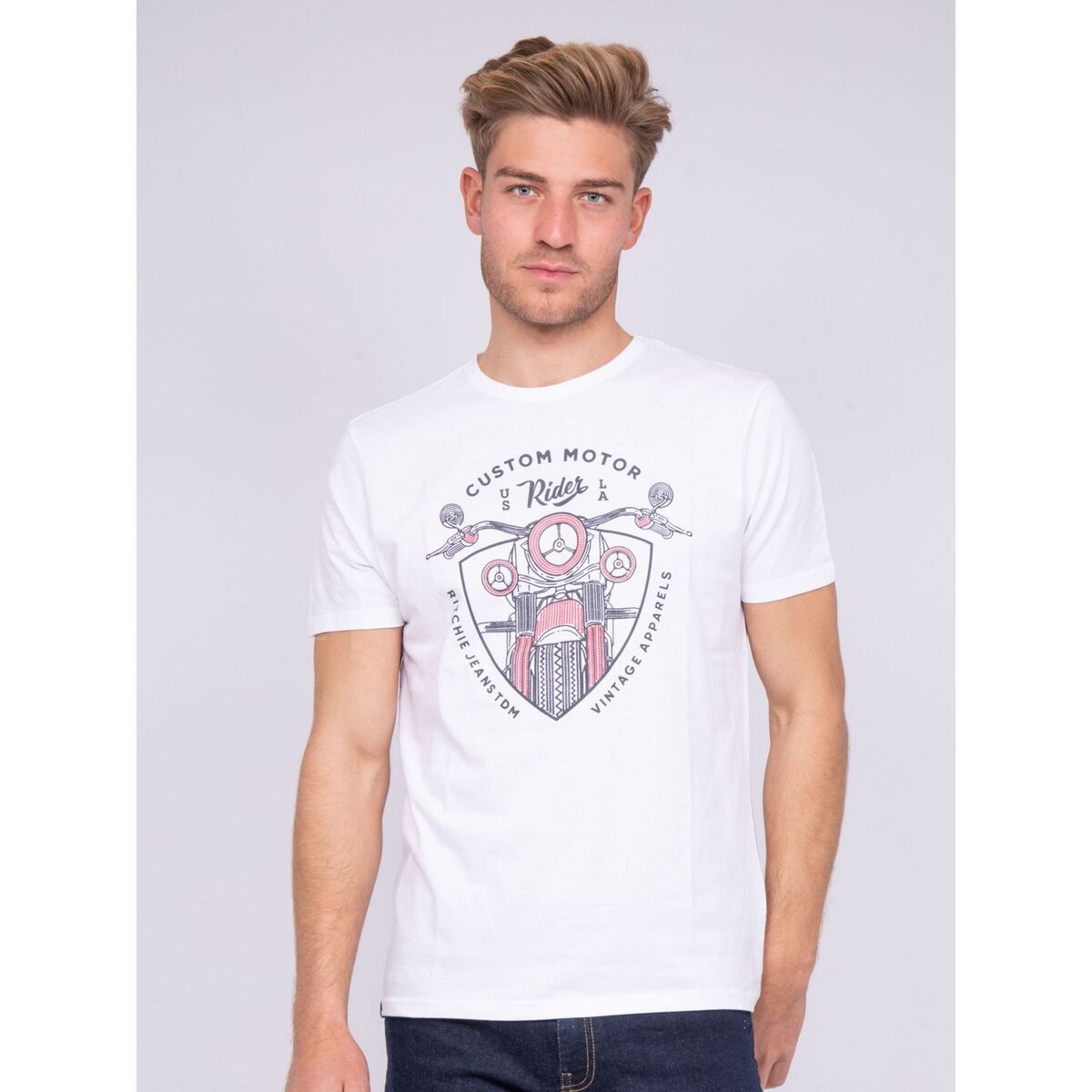 Ritchie t-shirt col rond pur coton nerlin