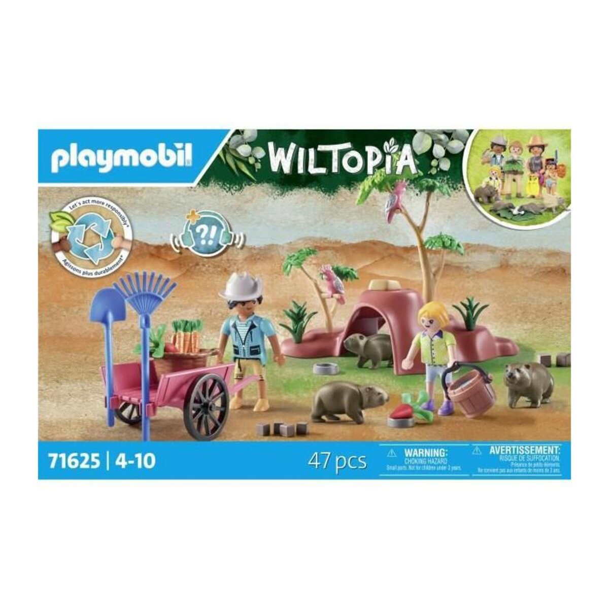 PLAYMOBIL Jeu d'imitation Playmobil Wiltopia Wombat Unterschlupf multicolore