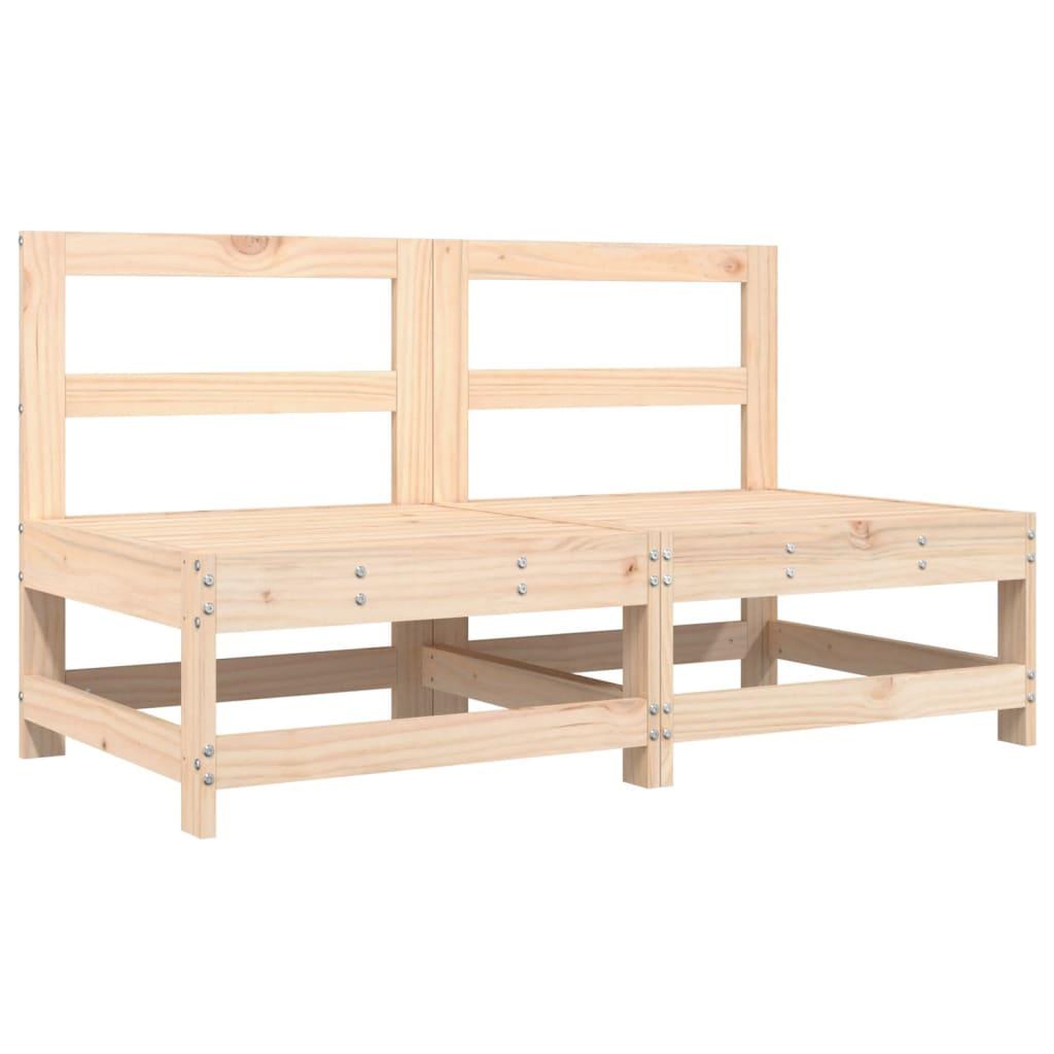 Voir la diapositive 3 : VIDAXL Salon de jardin 6 pcs Bois de pin massif