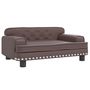 Voir la diapositive 2 : VIDAXL Lit pour chien marron 70x45x30 cm similicuir