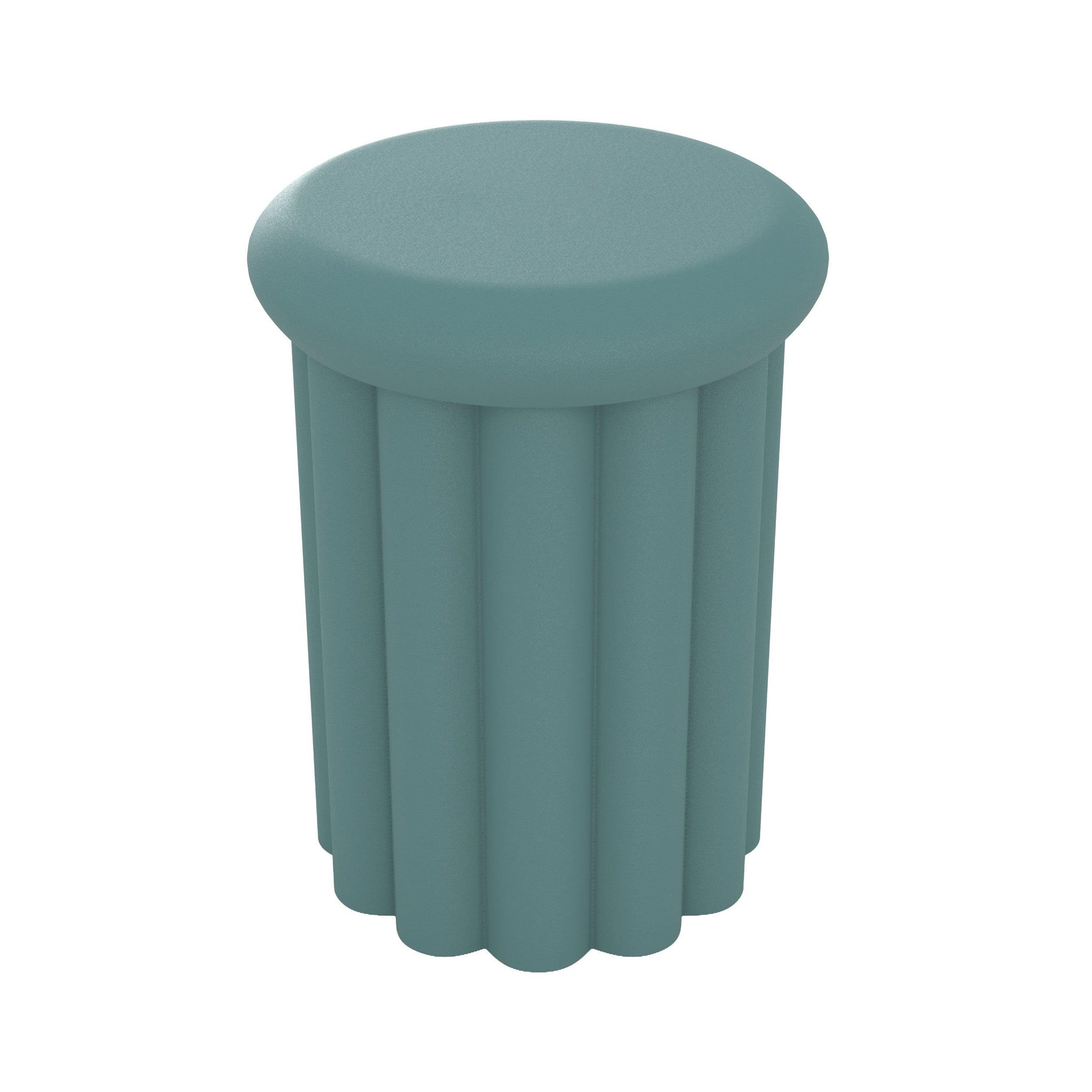 Voir la diapositive 1 : MAISON PAVANE Table d'appoint ronde en métal bleu d37 cm-aglaé