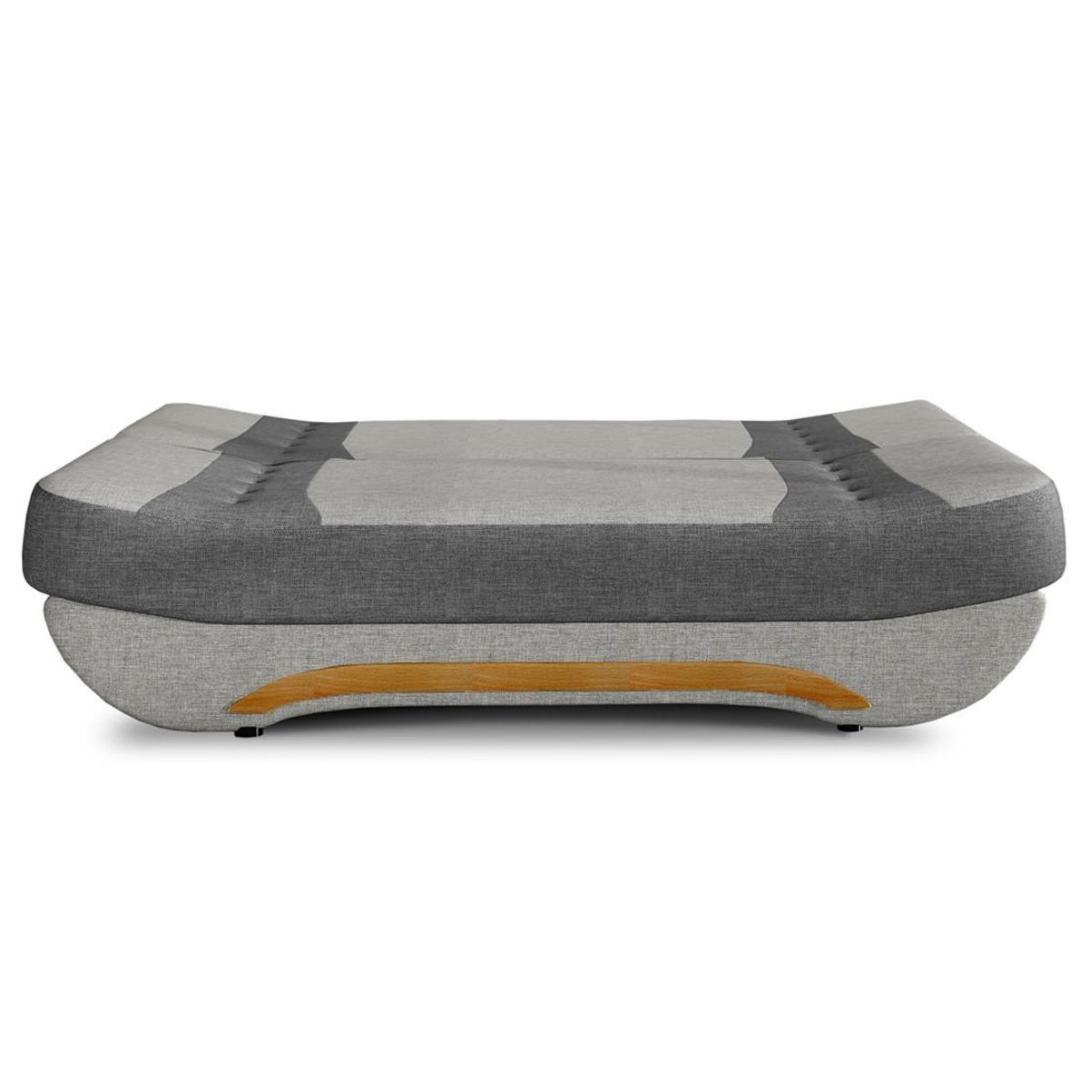 BEST MOBILIER Nelson - canapé convertible clic-clac 3 places en tissu