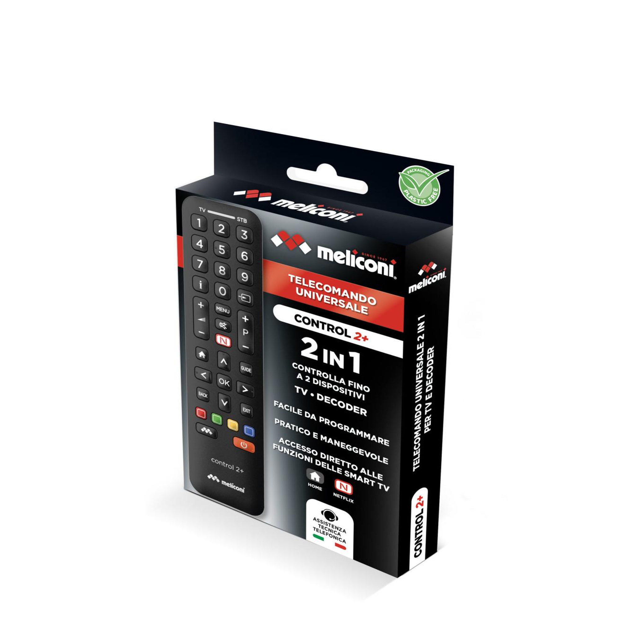 Voir la diapositive 3 : Meliconi Meliconi Control 2+ télécommande IR Wireless TV, Boitier décodeur TV Appuyez sur les boutons