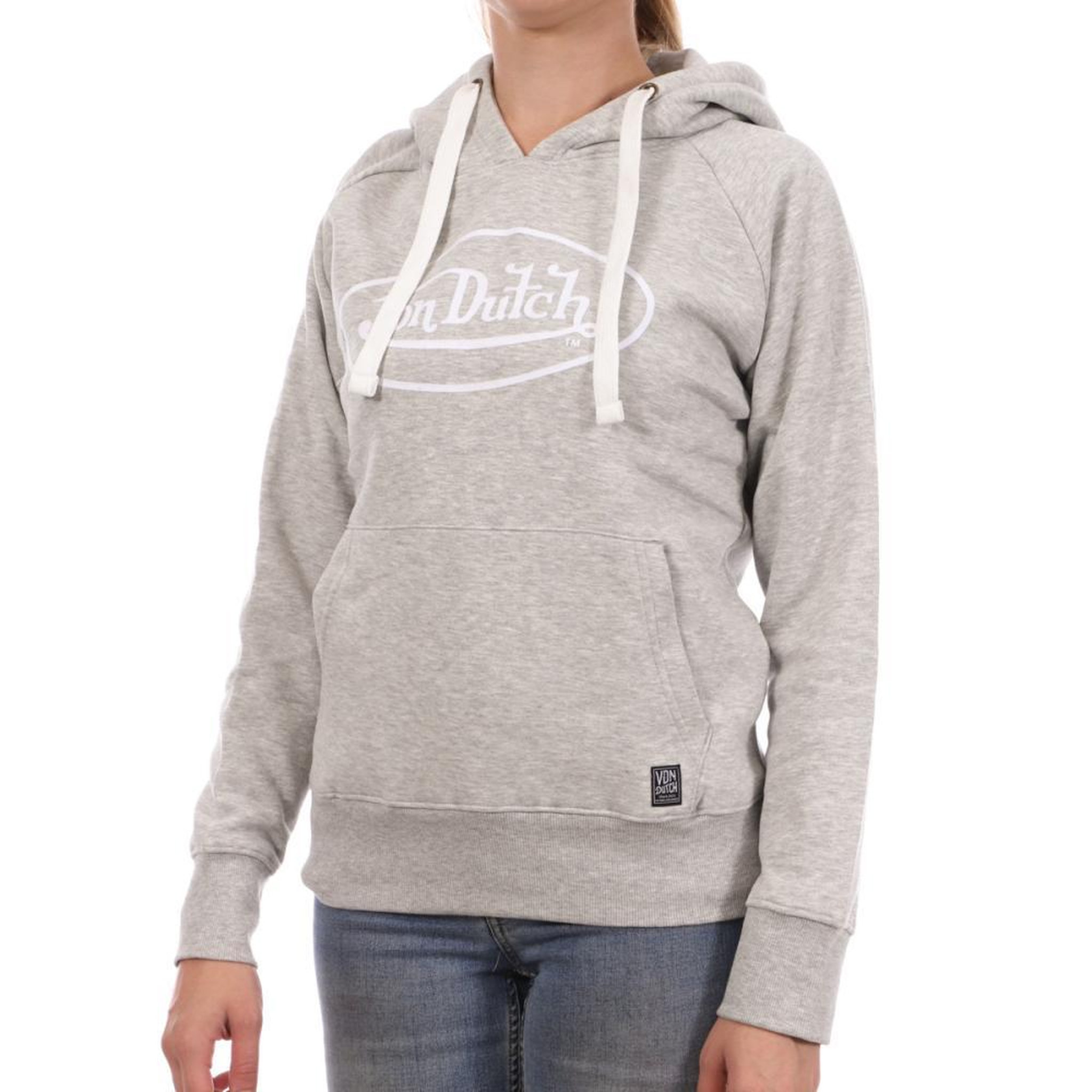 VON DUTCH Sweat  Femme Von Dutch Jill. Coloris disponibles : Gris