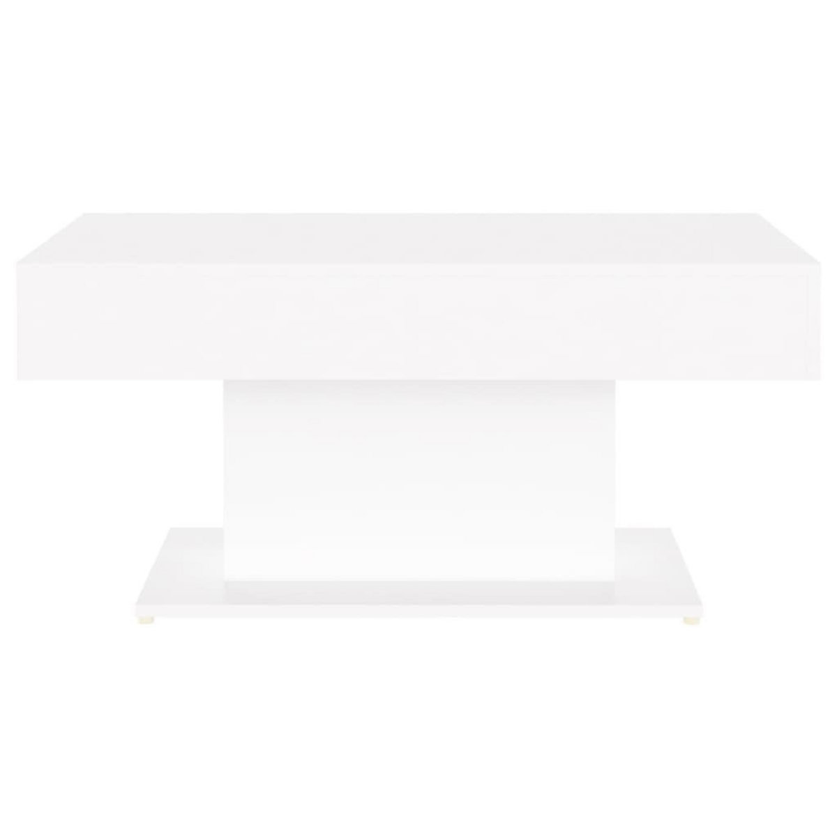 VIDAXL Table basse blanc 96x50x45 cm bois d'ingenierie