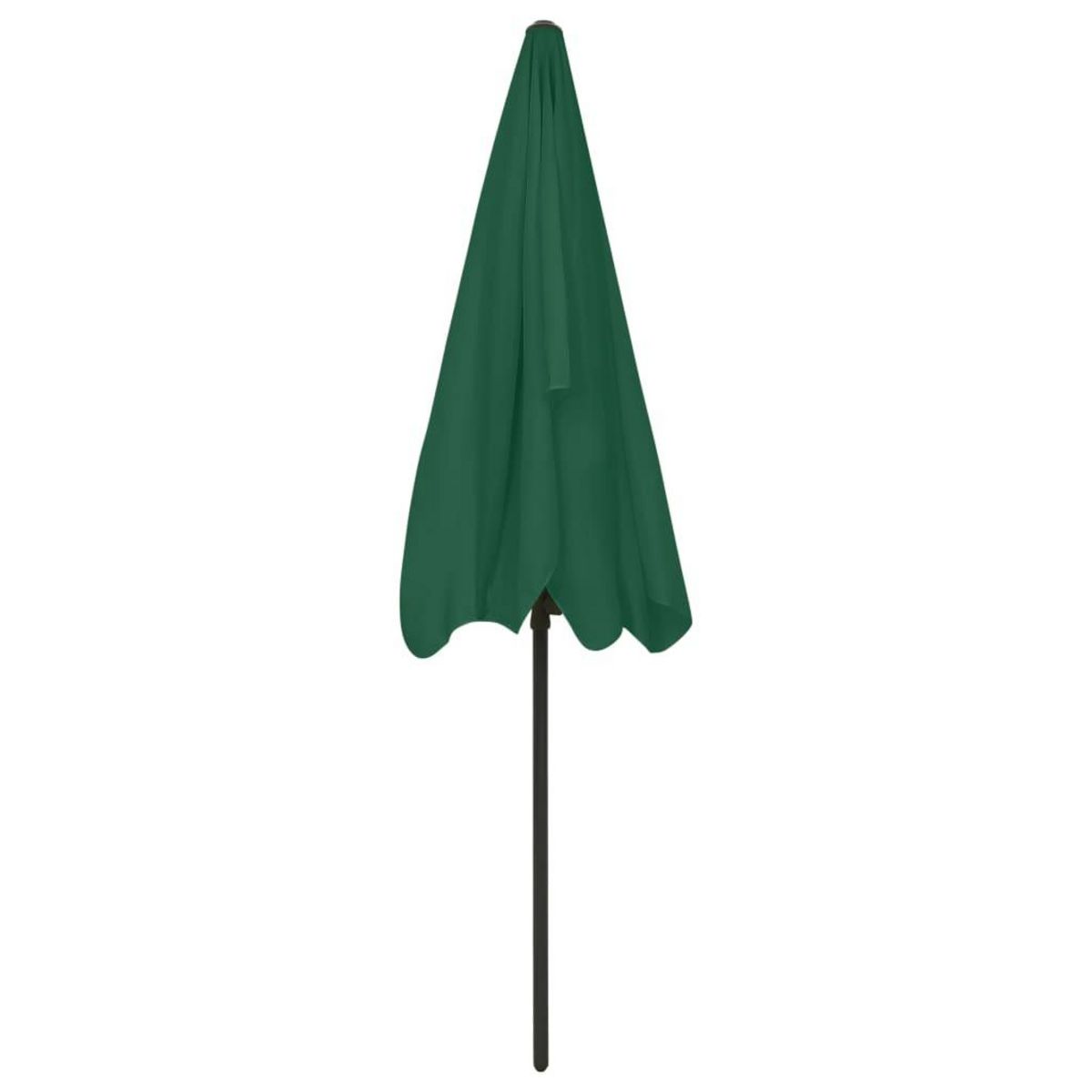 VIDAXL Parasol de plage vert 200x125 cm