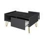 Voir la diapositive 2 : BEST MOBILIER Cali - table basse - effet marbre - 97 cm