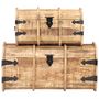 Voir la diapositive 2 : VIDAXL Coffres de rangement 2 pcs Bois de manguier massif