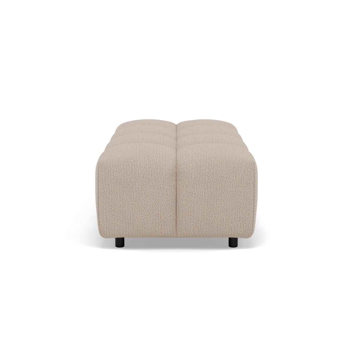 LISA DESIGN Adelaide - pouf en tissu texturé