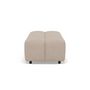 Voir la diapositive 3 : LISA DESIGN Adelaide - pouf en tissu texturé
