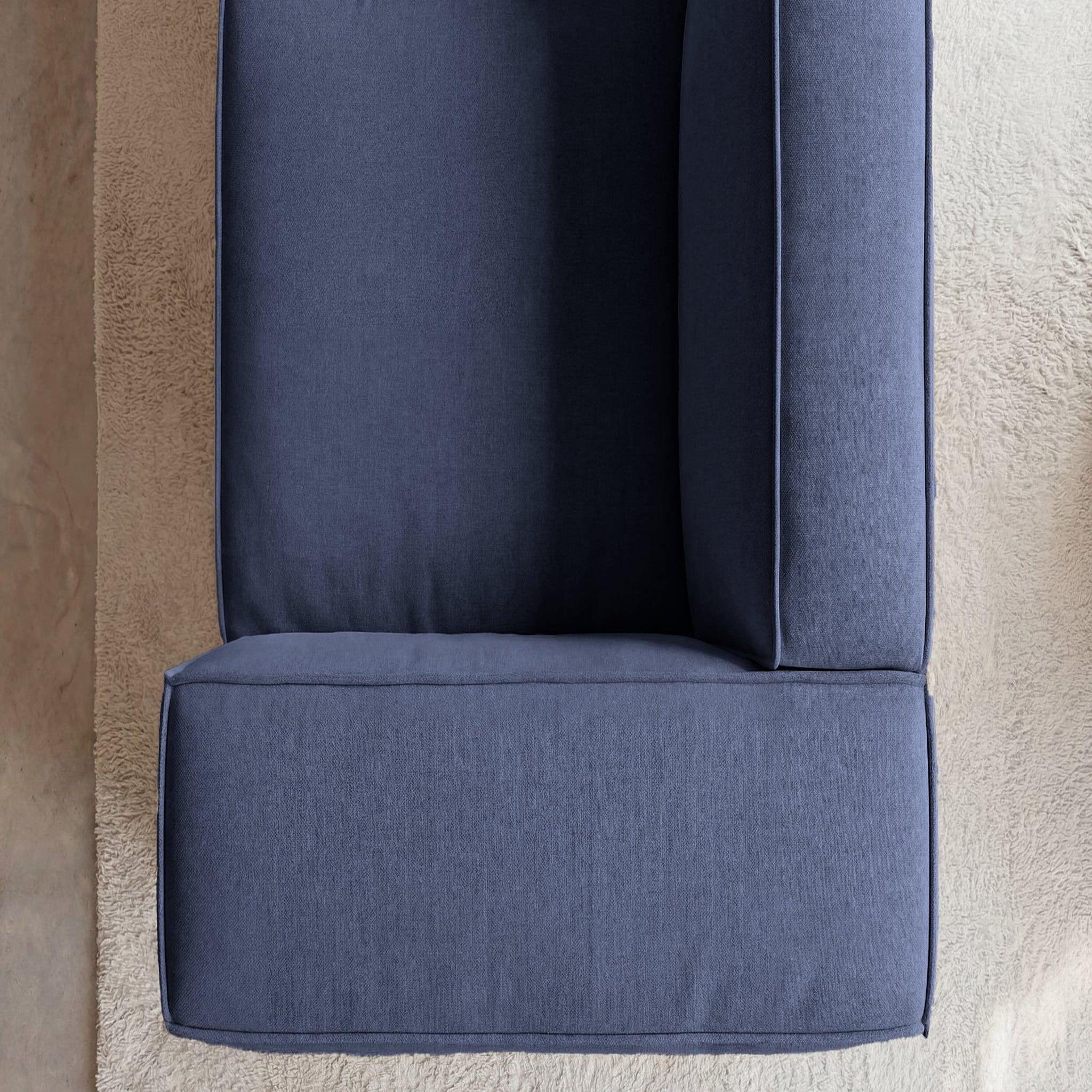 Voir la diapositive 6 : CASANOVA PARIS Mini basil - canapé droit tissu lisse 2 places
