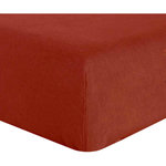BATON ROUGE Drap housse 100% lin lavé. Coloris disponibles : Rouge