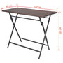 Voir la diapositive 6 : VIDAXL Ensemble a manger d'exterieur pliable 7pcs Acier Resine tressee