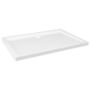 Voir la diapositive 2 : VIDAXL Receveur de douche rectangulaire ABS Blanc 80x110 cm