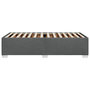 Voir la diapositive 5 : VIDAXL Cadre de lit sans matelas gris fonce 90x190 cm tissu