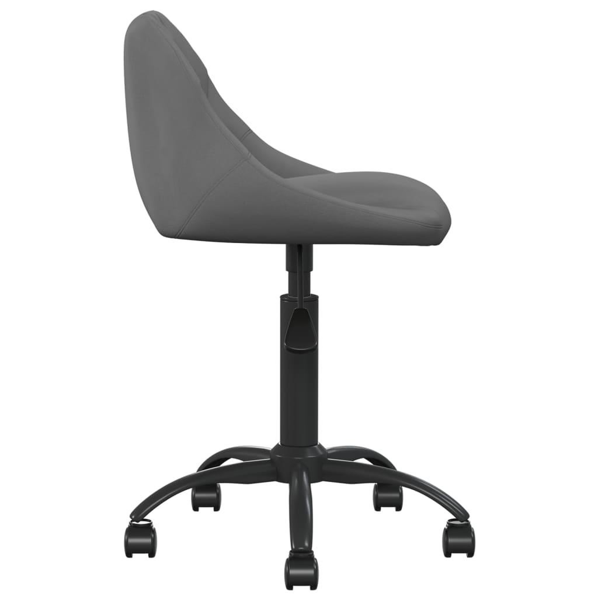 Voir la diapositive 4 : VIDAXL Chaise de salle a manger Gris fonce Velours