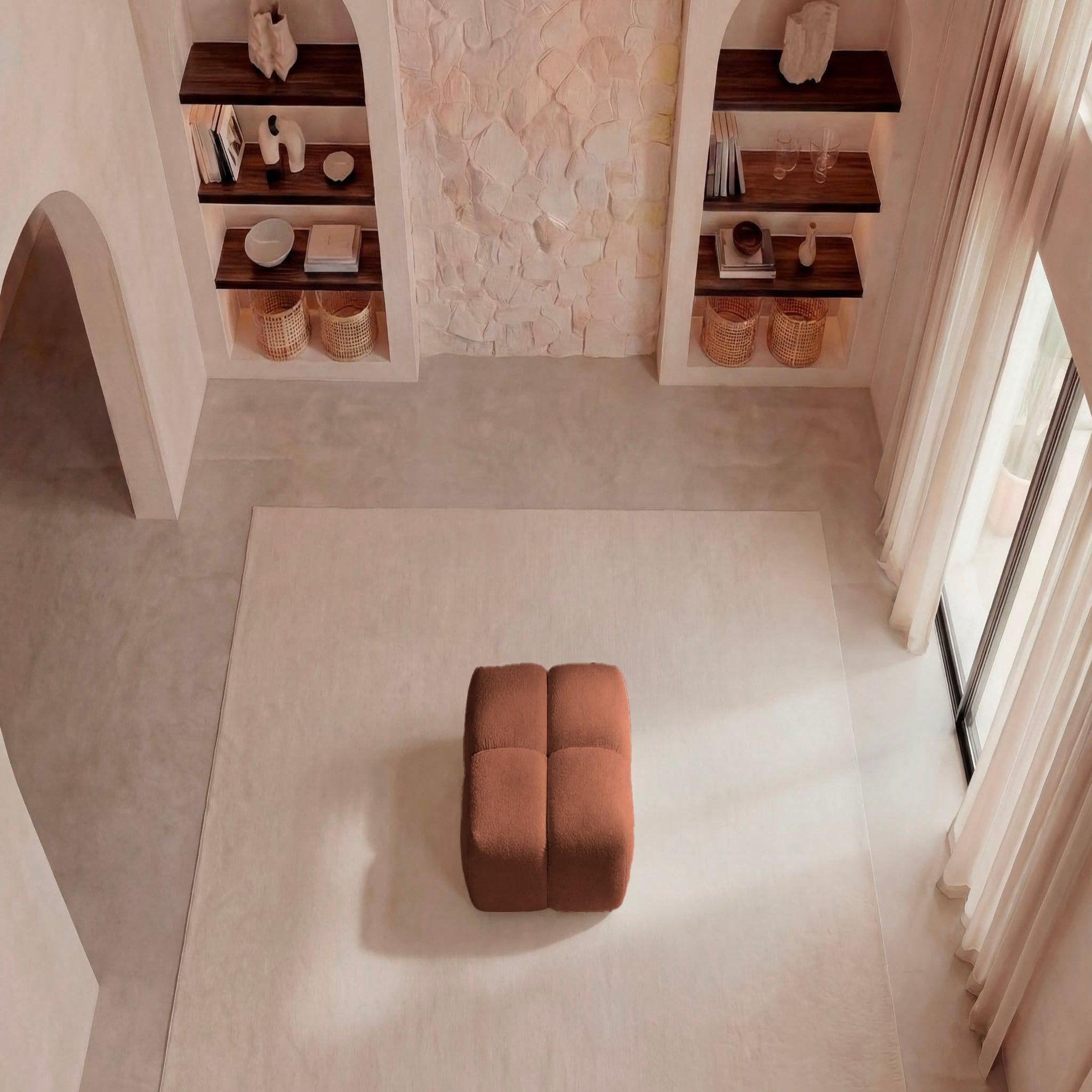 Voir la diapositive 5 : CASANOVA PARIS Maria - pouf en tissu lisse