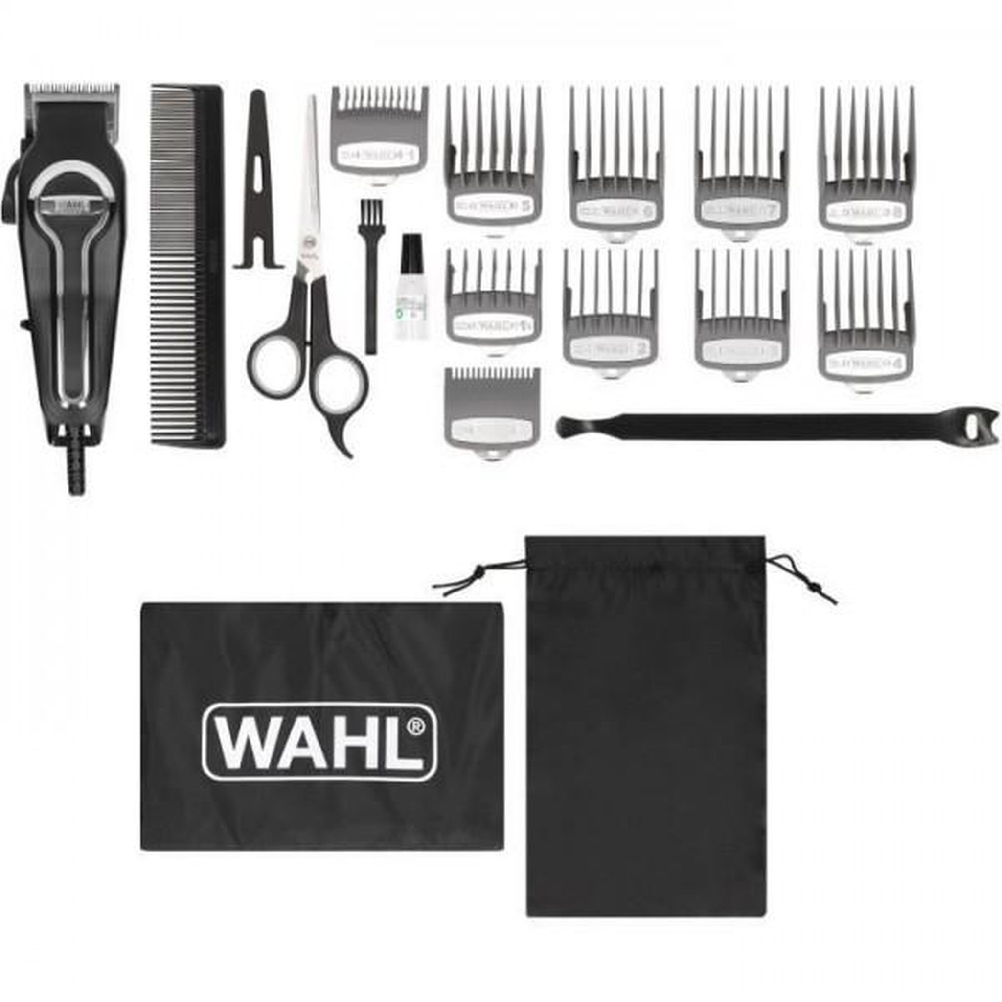WAHL Tondeuse a Cheveux  secteur - WAHL - ELITE PRO - 230 V - 10 sabots - Noir