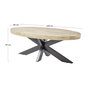 Voir la diapositive 4 : LISA DESIGN Manzanilla - table basse - bois massif et noir - 120 cm