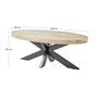 Voir la diapositive 4 : LISA DESIGN Manzanilla - table basse - bois massif et noir - 120 cm