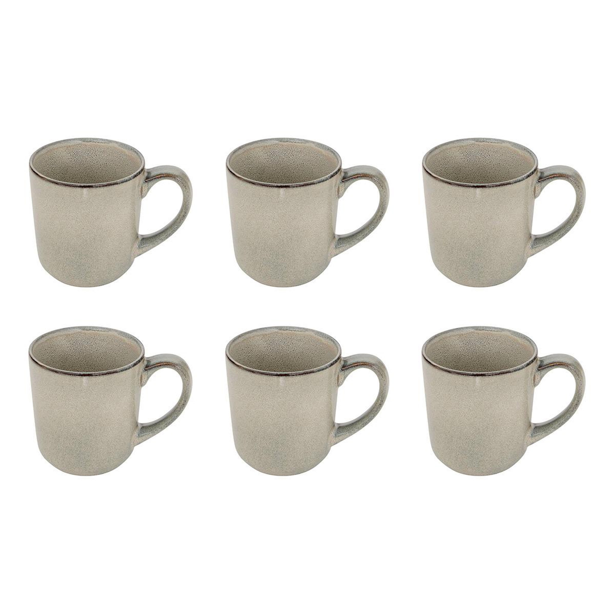 SECRET DE GOURMET Lot de 6 mugs  terre inconnue  42cl vert clair