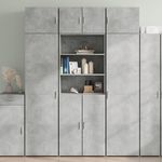 VIDAXL Armoire de rangement gris beton 70x42,5x225cm bois d'ingenierie