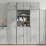 Voir la diapositive 1 : VIDAXL Armoire de rangement gris beton 70x42,5x225cm bois d'ingenierie