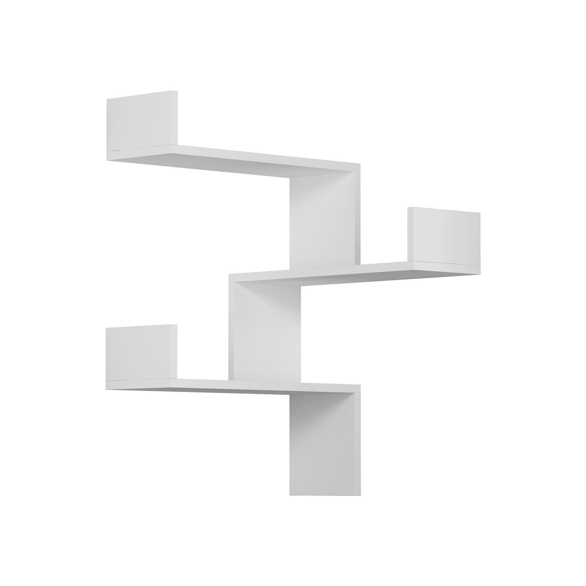 Habitat et Jardin Étagère murale en bois  luksa  - 60 x 60 x 90 cm - blanc