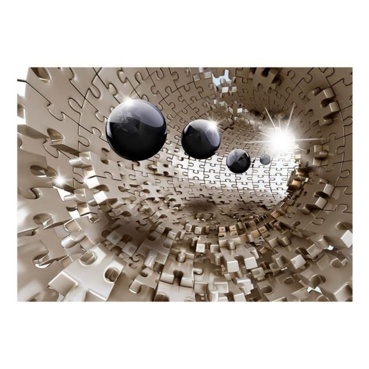 Paris Prix Papier Peint  Golden Jigsaw