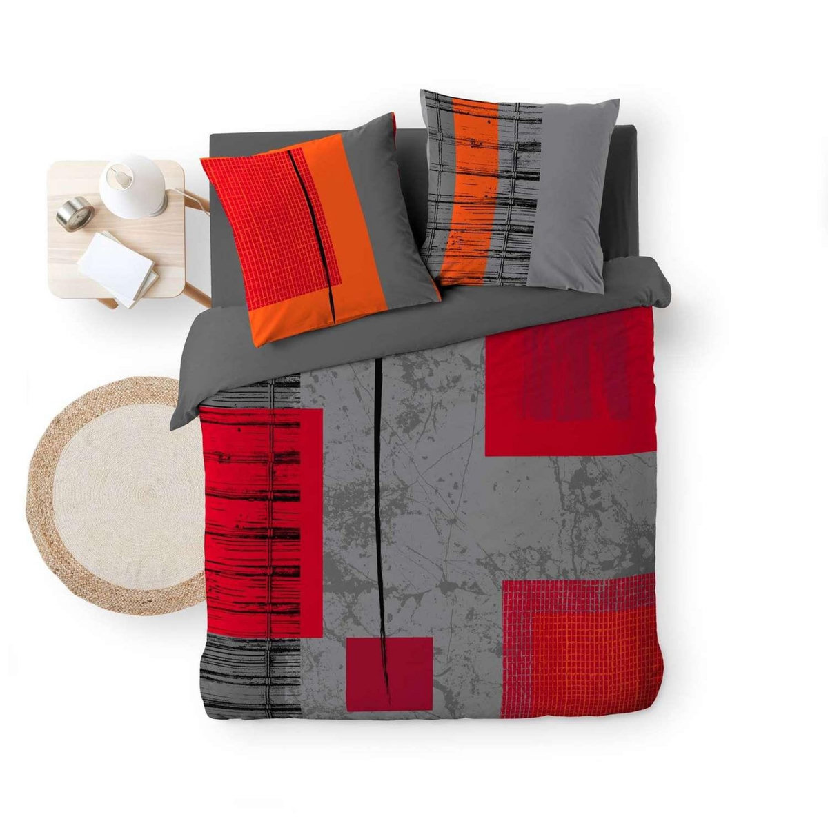 Douceur d'Intérieur Parure de lit MALONE - 100% coton - 220 x 240 cm