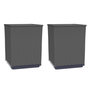Voir la diapositive 2 : VIDAXL Jardinieres 2 pcs noir 30x30x37 cm polypropylene