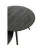 Voir la diapositive 4 : Paris Prix Lot de 4 Tables Basses en Bois  Teck  70cm Noir