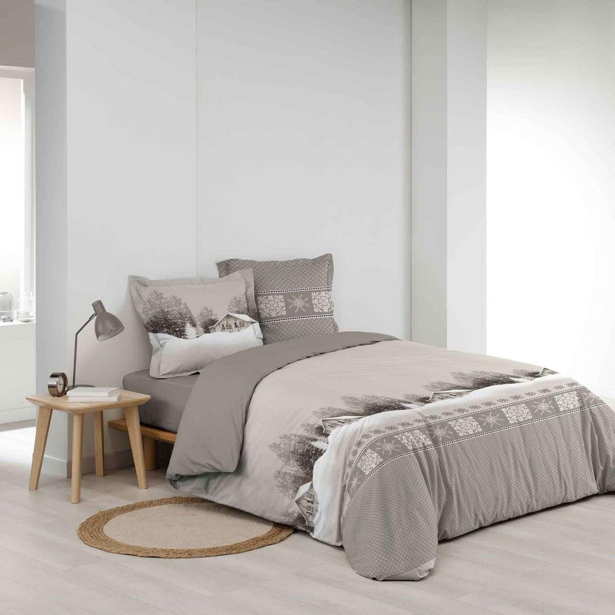 Douceur d'Intérieur Parure de lit FROST - 100% coton - 220 x 240 cm